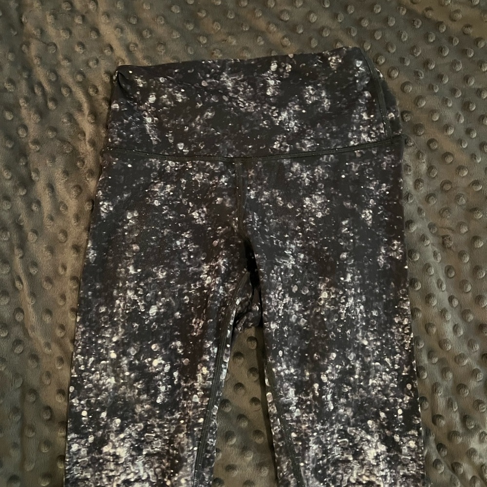 lululemon athletica Black and White Patterned Leggings